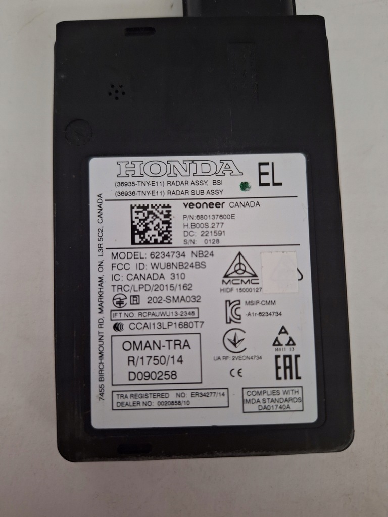 Senzor radar Senzor punct mort Honda CR-V spate 36935-TNY-E11 Product image