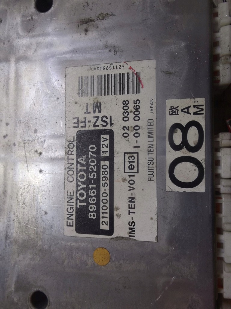 CONTROLLER CALCULATOR MOTOR TOYOTA YARIS 211000-5980 Product image