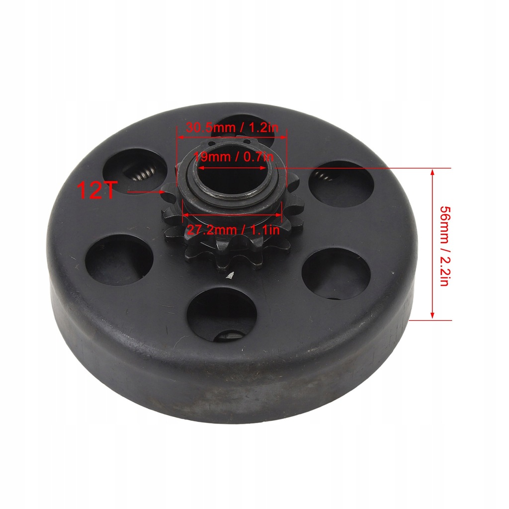 AMBREAJ CENTRIFUG PENTRU MINI BICICLETA ATV GOKARTS 12T 1 Product image