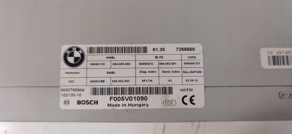 MODULUL CONTROLLER GAP BMW F11 7266666 Product image