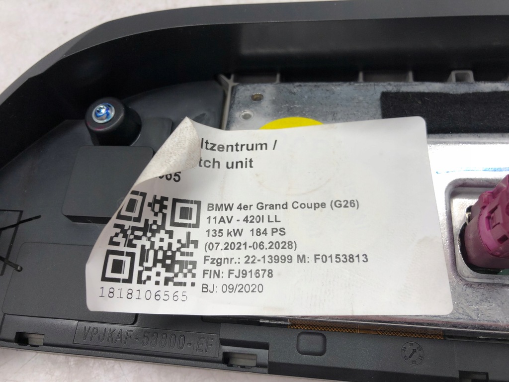 BMW 3 G20 G21 ECRAN MONITOR CENTRAL 7927753 Product image