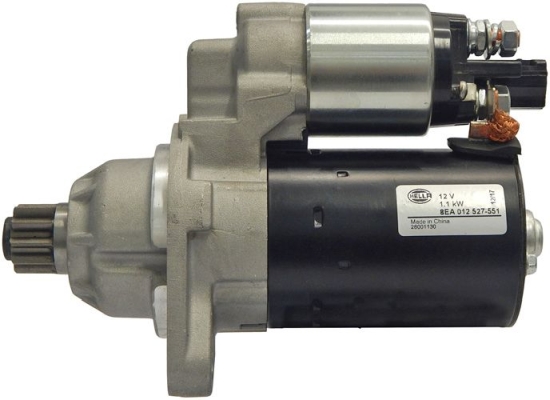 Starter HELLA 8EA 012 527-551 Audi Seat Skoda Volkswagen 12 V 2 orificii Product image