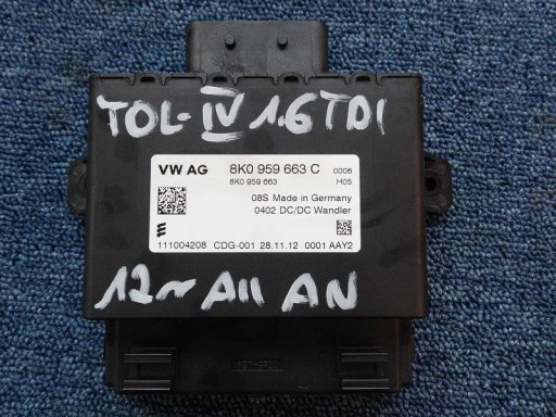 CONTROLLER STABILIZATOR DE TENSIUNE 8K0959663C TOLEDO IV RAPID A4 B8 A5 8T
