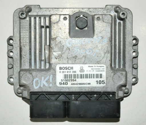 CALCULATOR CONTROLLER MOTOR ALFA GIULIETTA 51902994
