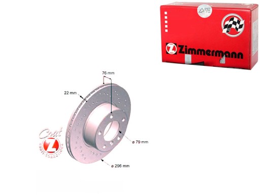 DISCURI FRANA 2BUC BMW 5 E39 95-03 ZIMMERMANN