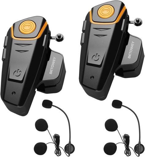 2x casti interfon motociclete BETOWEY BT-S2 Bluetooth 1000m