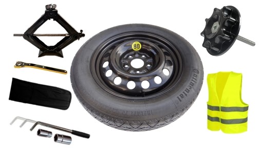 Roata de acces Nissan Juke and Leaf I 125/90R16 + Kit de înlocuire a roților