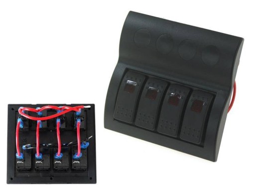 Comutatoare 12/24V IP68 ON-OFFx4, 4xB 2x5A 1x10A 1x15A drift off-road