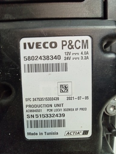 Iveco Daily Computer Cab 5802438340