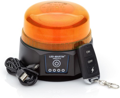 Lampa blitz LED MARTIN XR20 ECO galben, magnet, baterie, expozitie
