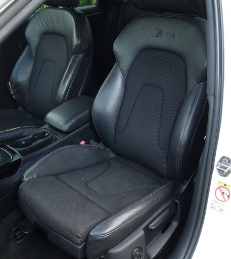 Scaun, scaun sofer, fata stanga, jumatate din piele Audi A4 B8 2008- S-line