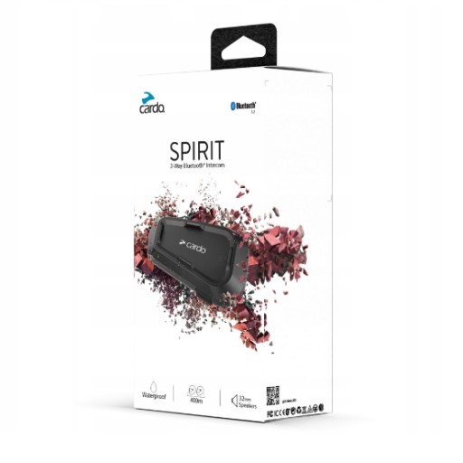 Interfon universal pentru motocicleta CARDO SPIRIT HD SINGLE pentru 1 casca