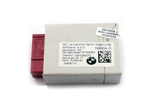 Modulul controler scaun BMW X1 F48 7464634