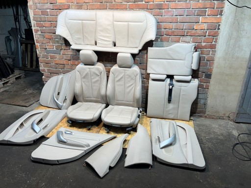 SCAUNE BMW 1 F20 UK, SET PIELE NEINCALZITĂ OYSTER, VERSIUNEA ENGLISH