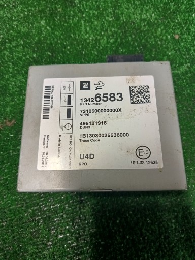 OPEL ZAFIRA C MODULUL CONTROLLER PDC 13426583