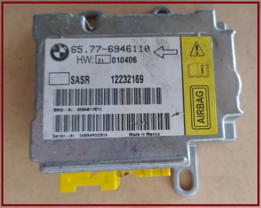 BMW E85 E86 Z4 MODUL AIRBAG 65.77 6946110 e61 e65 piese @ e39 e46