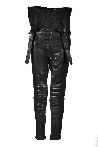 PANTALONI PIELE BĂRBAȚI DE MOTOCICLETĂ PIELE CHOPPER S M