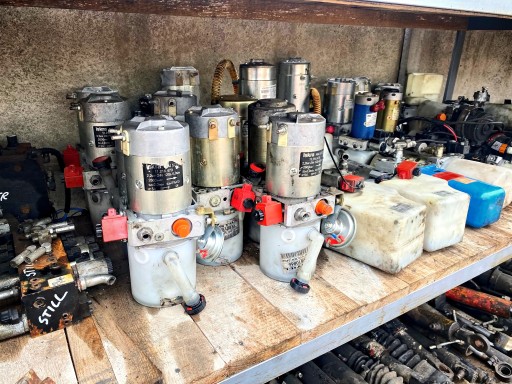 Motor electric 24V, pompa hidraulica de basculare